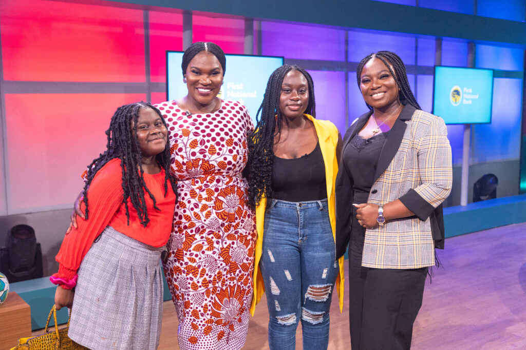 Anita Erskine with contestants from How Can We Help You season 1